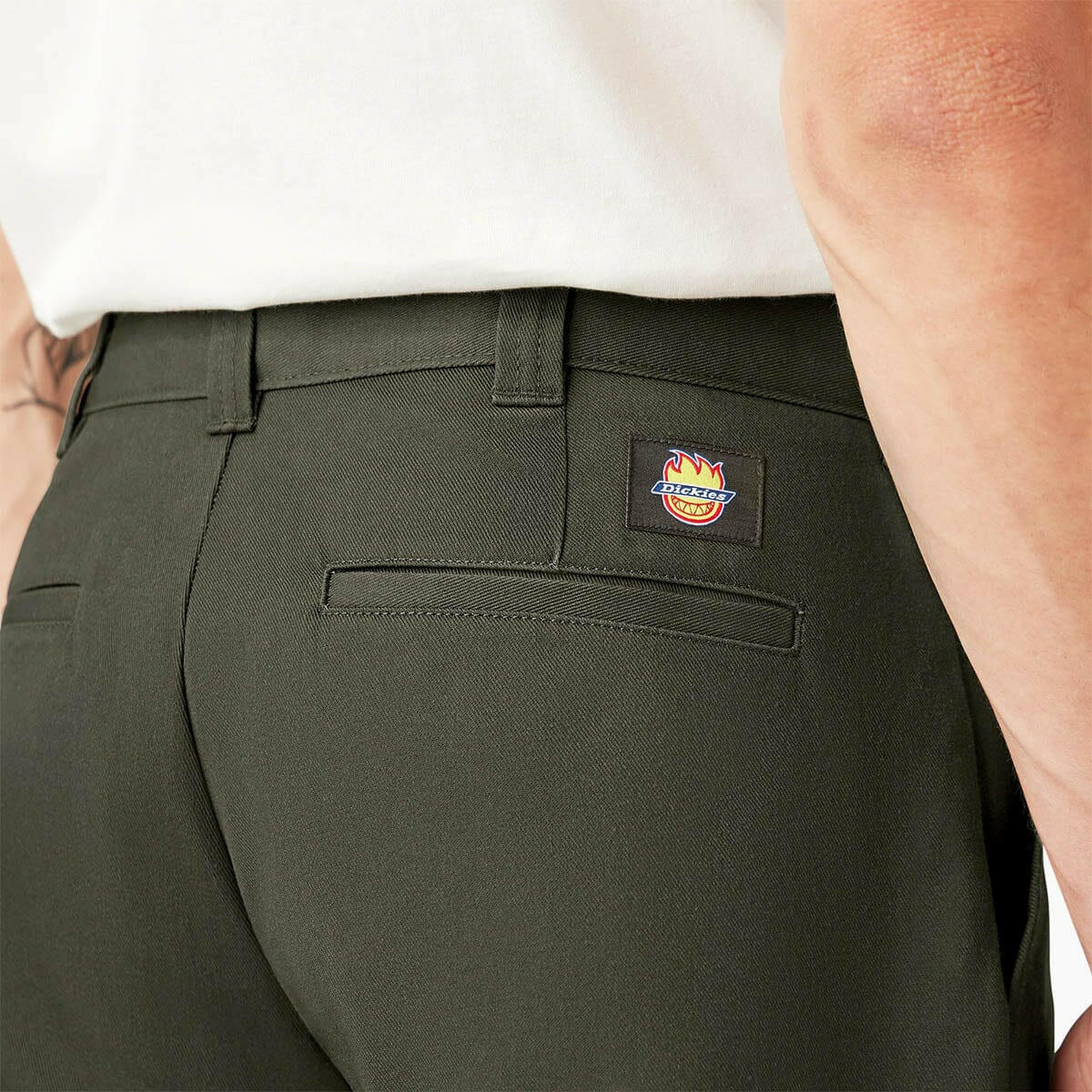 Dickies - X Spitfire Double Knee Pants Olive Green.