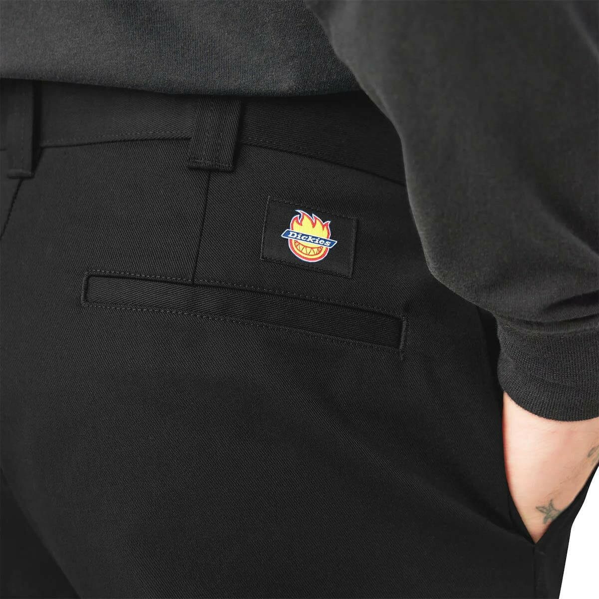 Dickies - X Spitfire Flannel Cuff Pants Black.