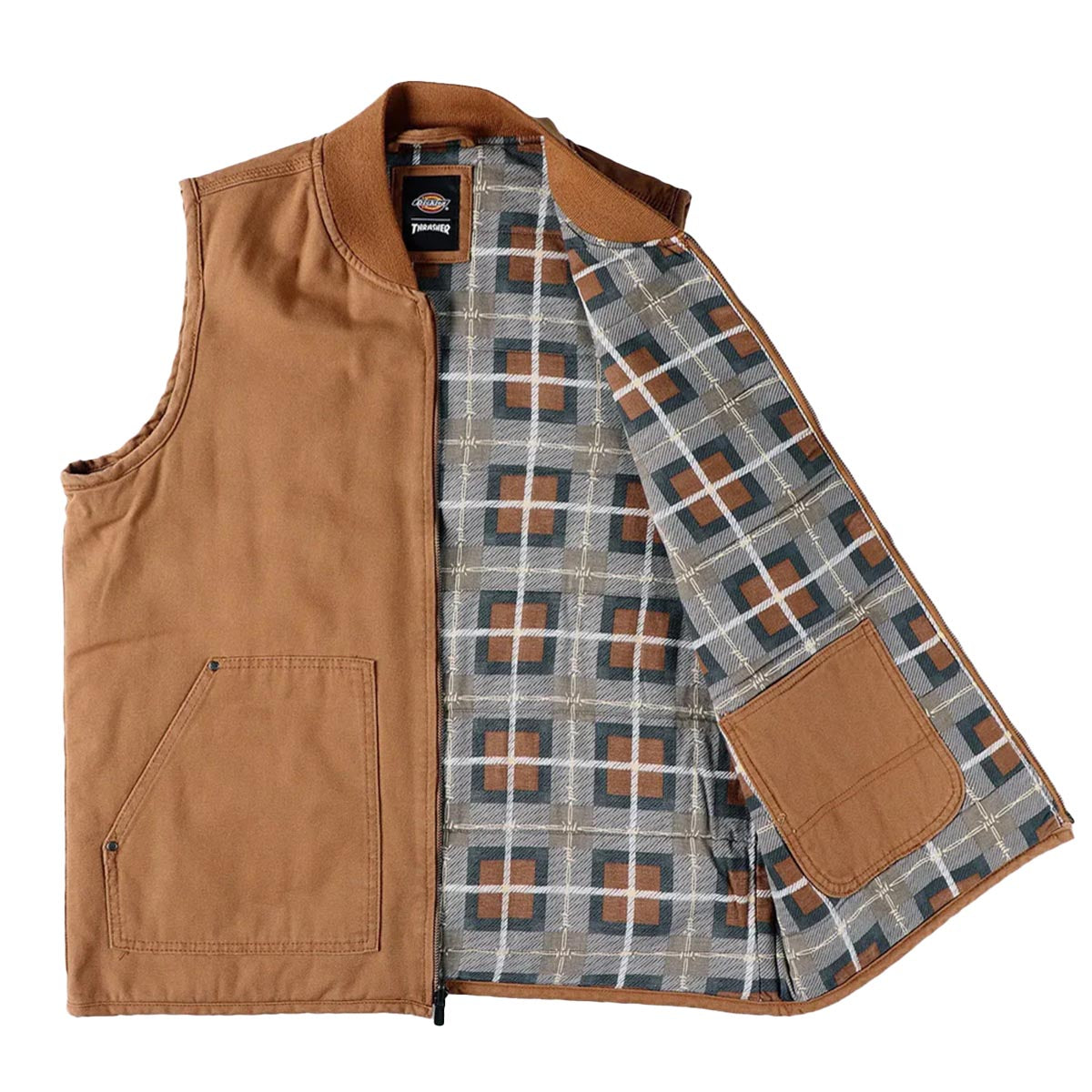 Dickies Thrasher Vest Jacket Brown Duck
