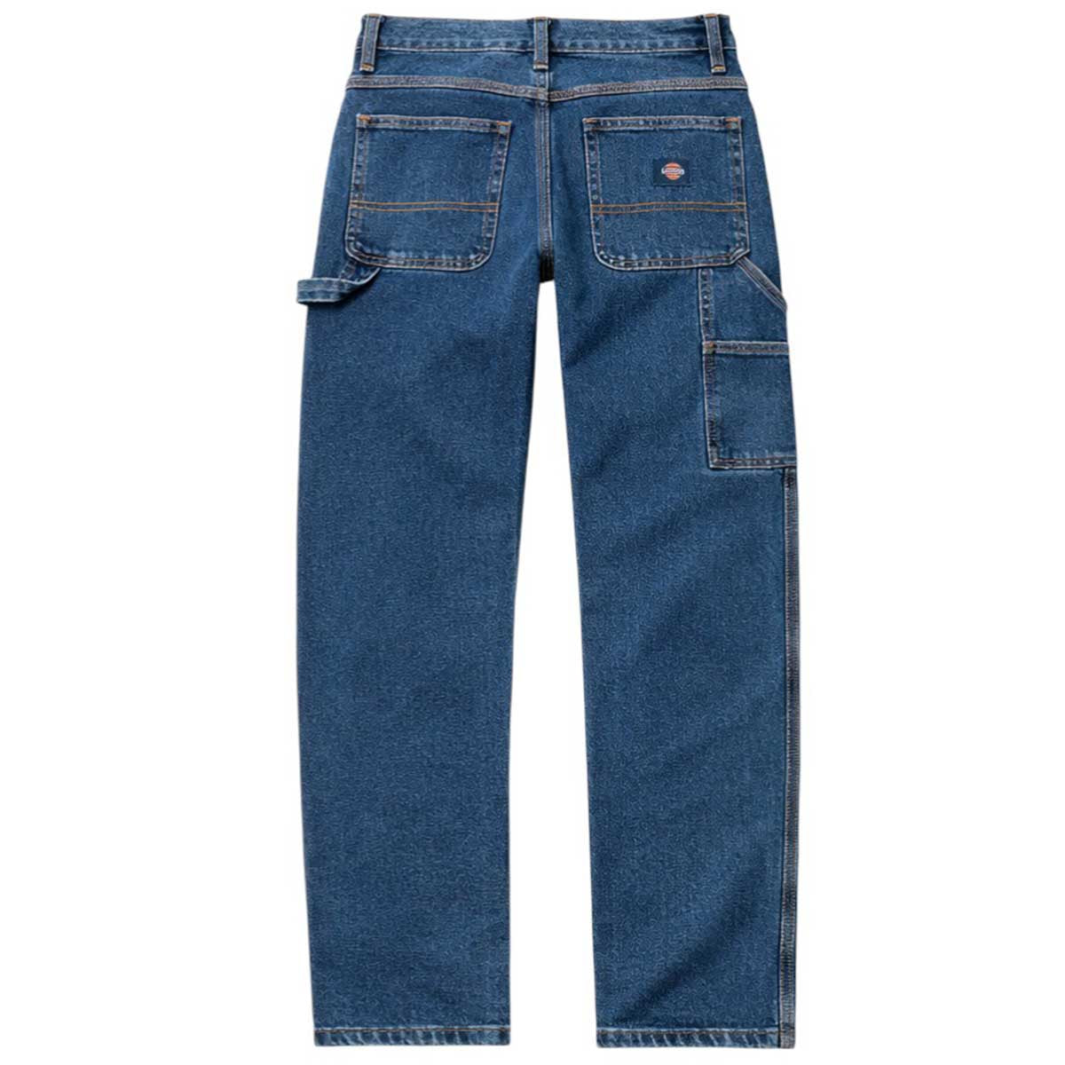 Dickies Youth Denim Carpenter Jeans Mid Wash Indigo Back