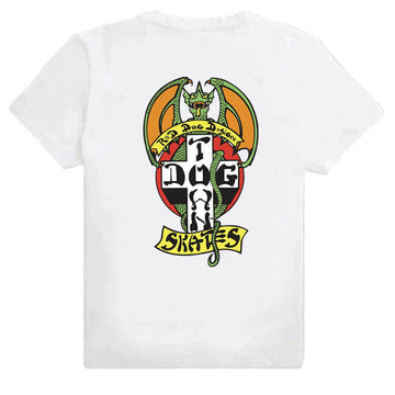 Dogtown - Red Dog OG 70's Tee White.