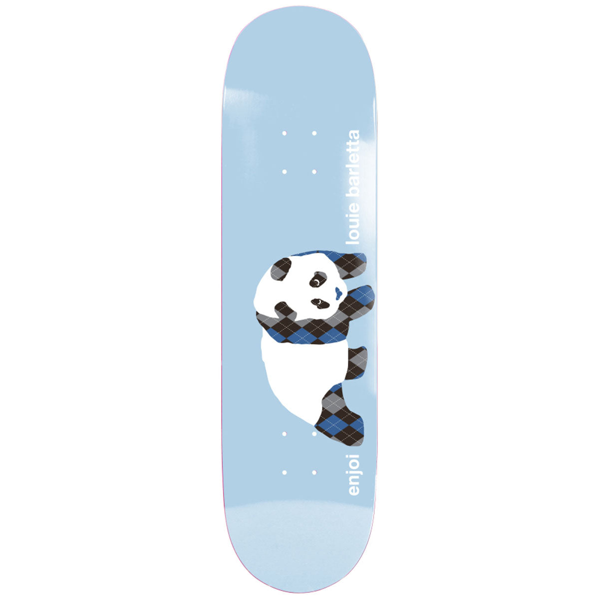 Enjoi Louie Barletta Argyle Panda 8.25 Skateboard Deck