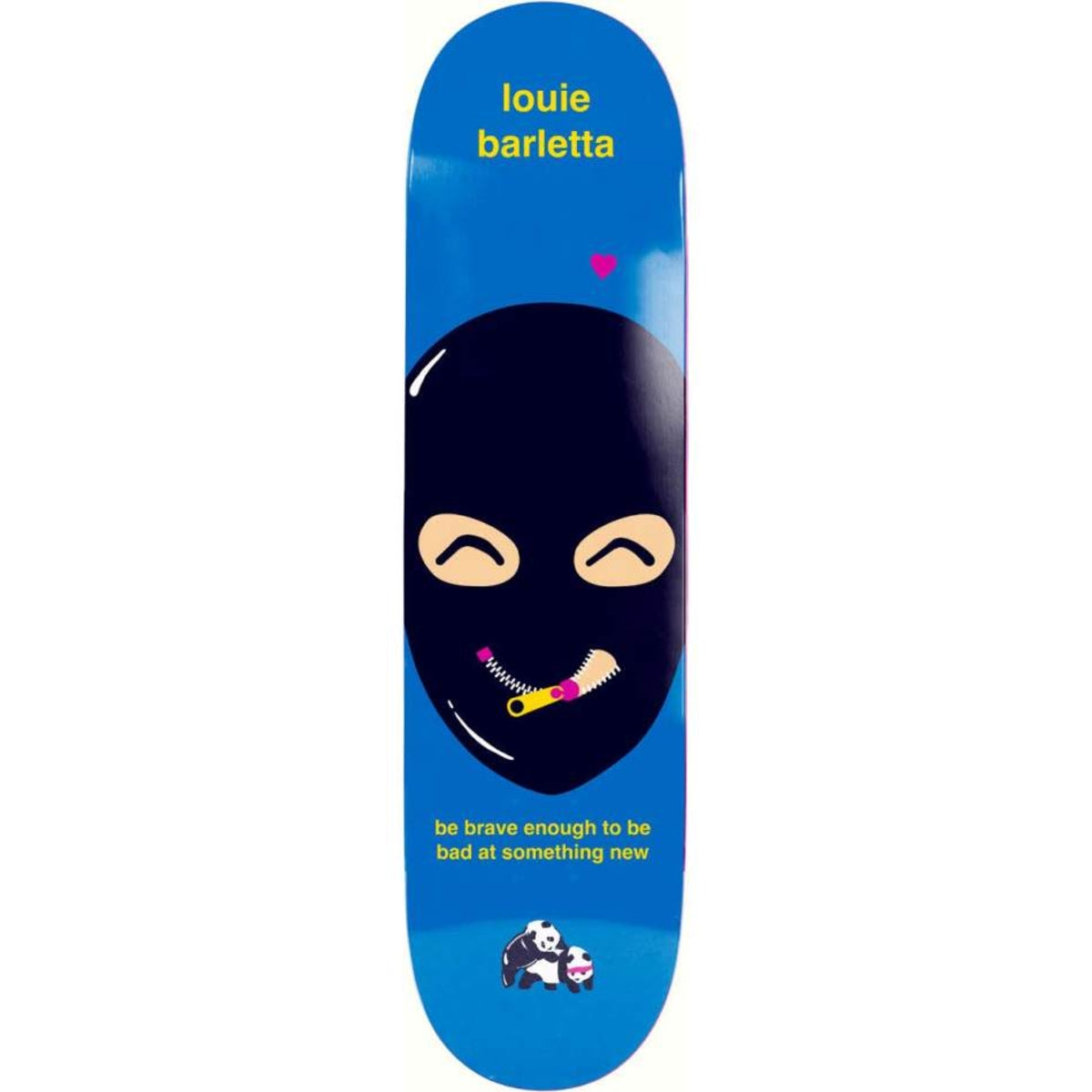 Enjoi Louie Barletta Bondage 8.25 Skateboard Deck Blue - front/graphic view