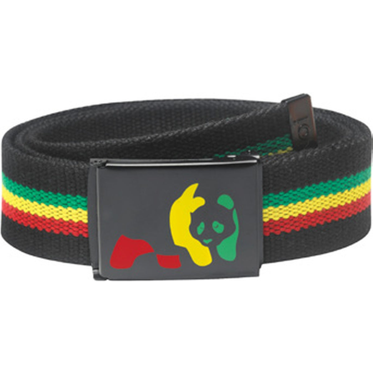 Enjoi Rasta Panda Web Belt Rasta - front/graphic view