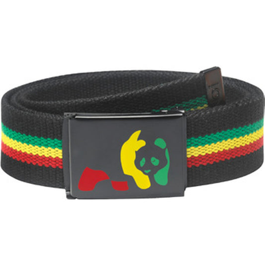 Enjoi Rasta Panda Web Belt Rasta - front/graphic view