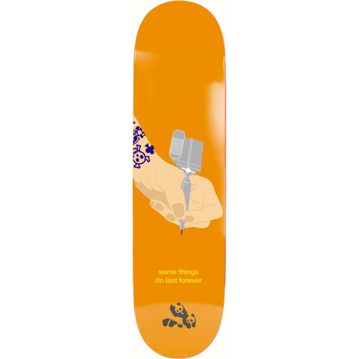 Enjoi Ryan Townley Tattoo 8.5 Skateboard Deck Orange - front/graphic view