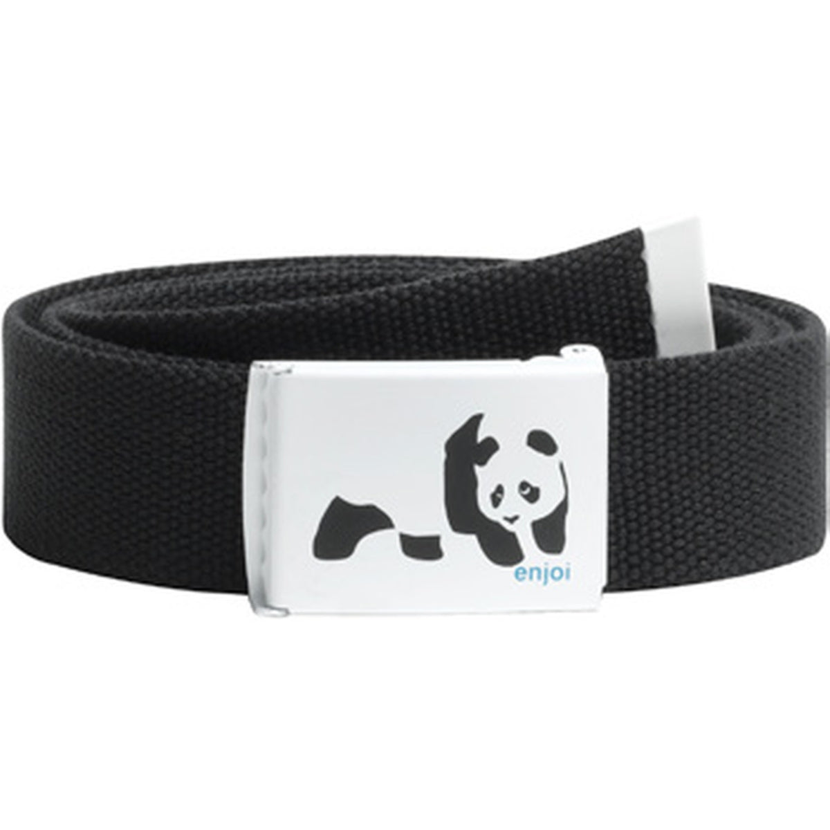 Enjoi Whitey Panda Web Belt Black/White - front/graphic view