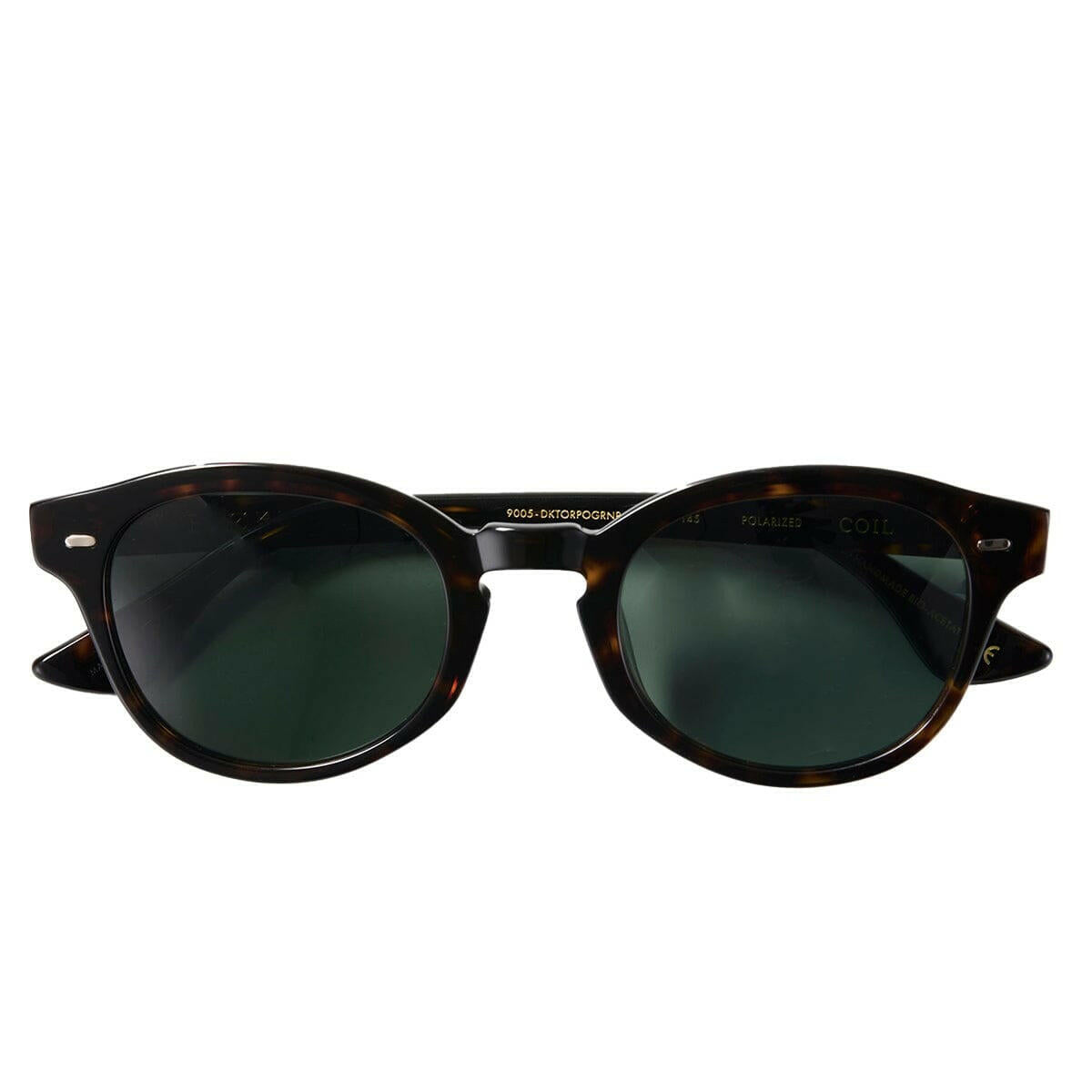 Epokhe - Coil Sunglasses Dark Tortoise Polished/Green Polarized.