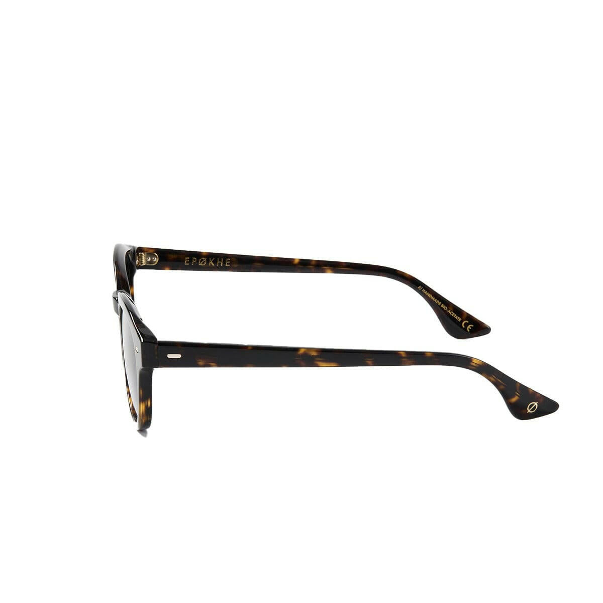 Epokhe - Coil Sunglasses Dark Tortoise Polished/Green Polarized.