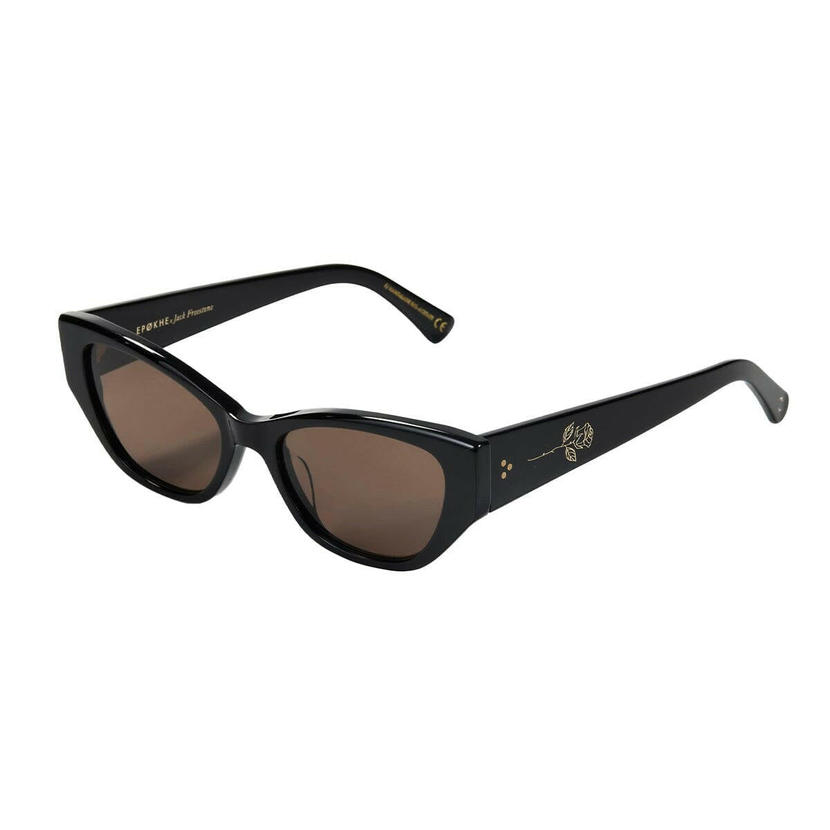 Epokhe - Reprise X Jack Freestone Sunglasses Black Polished/Bronze Amber Polarized.