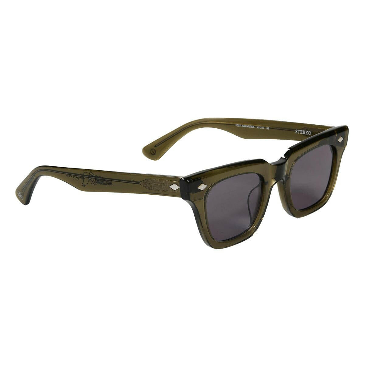 Epokhe - Stereo X Eithan Osborne Sunglasses Army Green Polished/Black.