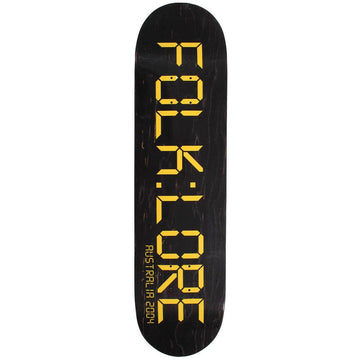 Folklore - Clock Yellow 8.125 Skateboard Deck.
