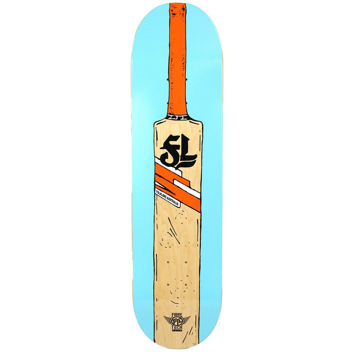 Folklore - Cricket Bat Fibretech Lite Blue 8.375 Skateboard Deck.