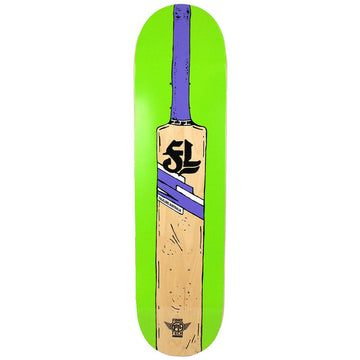 Folklore - Cricket Bat Fibretech Lite Green 8.0 Skateboard Deck.