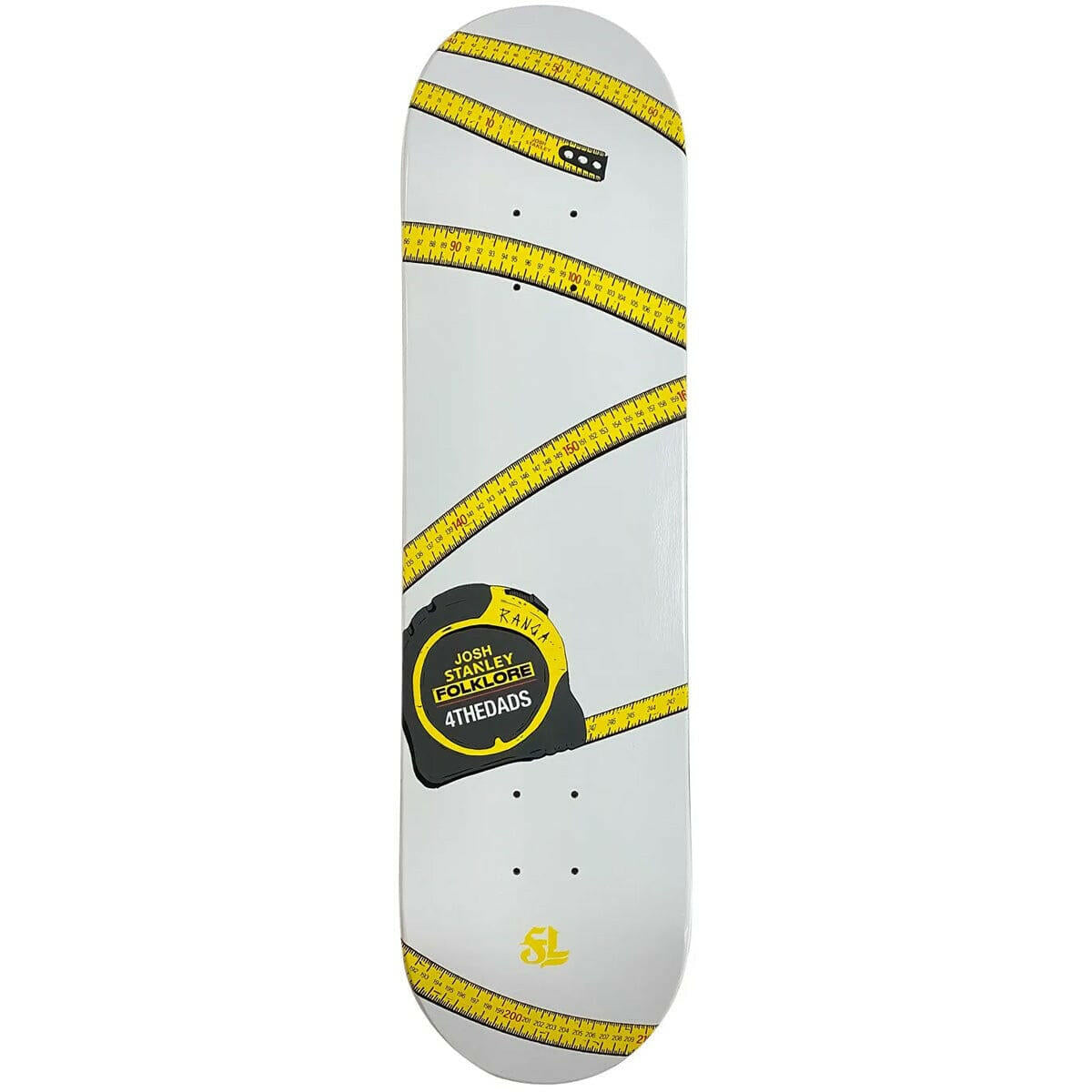 Folklore - Josh Stanley Ranga White 8.5 Skateboard Deck.
