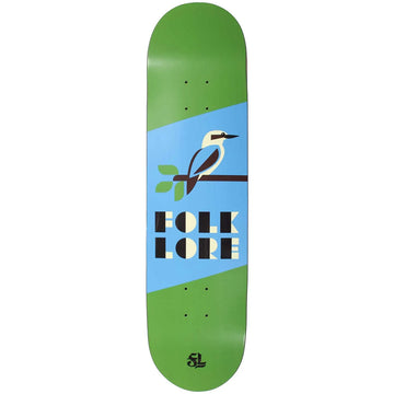 Folklore - Kookaburra Green 8.0 Skateboard Deck.