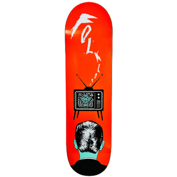 Folklore - TV Fibretech Lite Orange 8.0 Skateboard Deck.