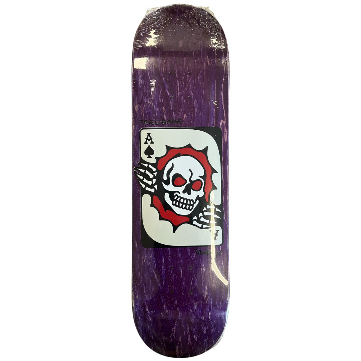 FREE DOME ROWLEY スケートボード Free Dome Geoff Rowley Ace Purple 8.5 Skateboard Deck FREE DOME