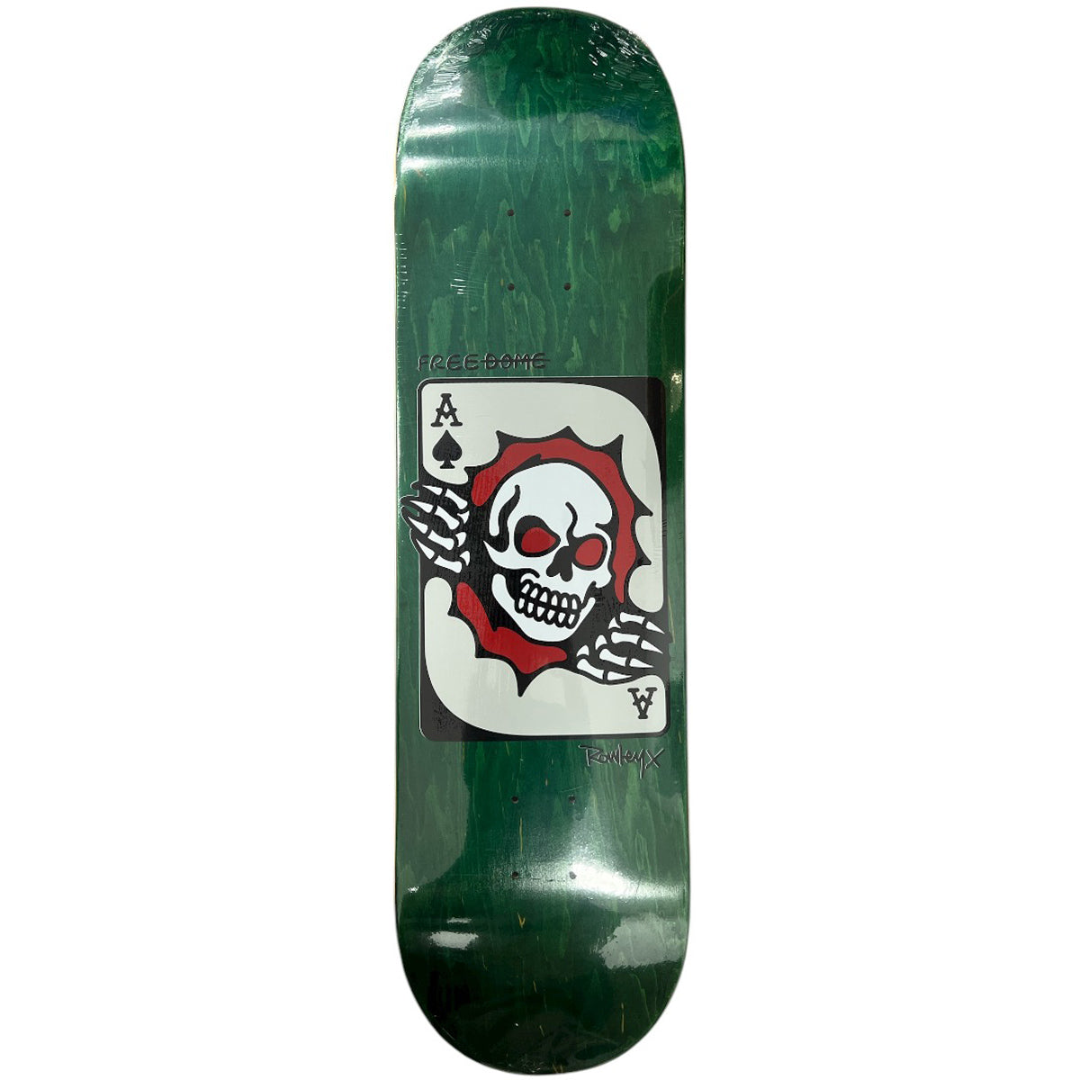 Free Dome - Geoff Rowley Ace Green 8.5 Skateboard Deck.