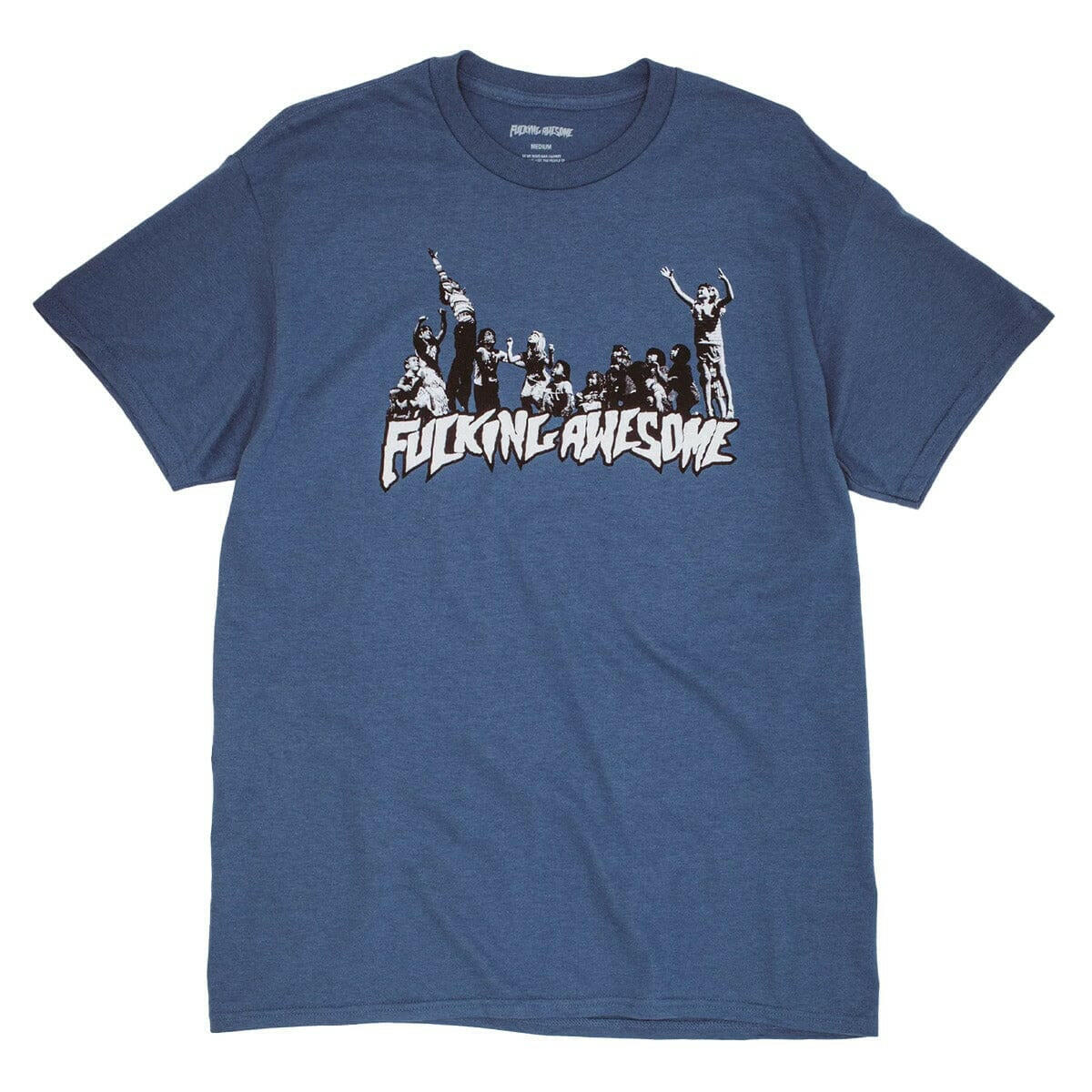 Fucking Awesome - Hug The Earth Tee Light Blue.