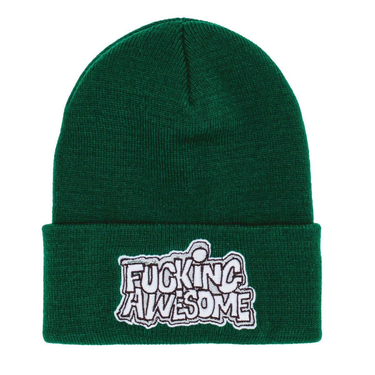 Fucking Awesome - PBS Logo Cuff Beanie Forest Green.