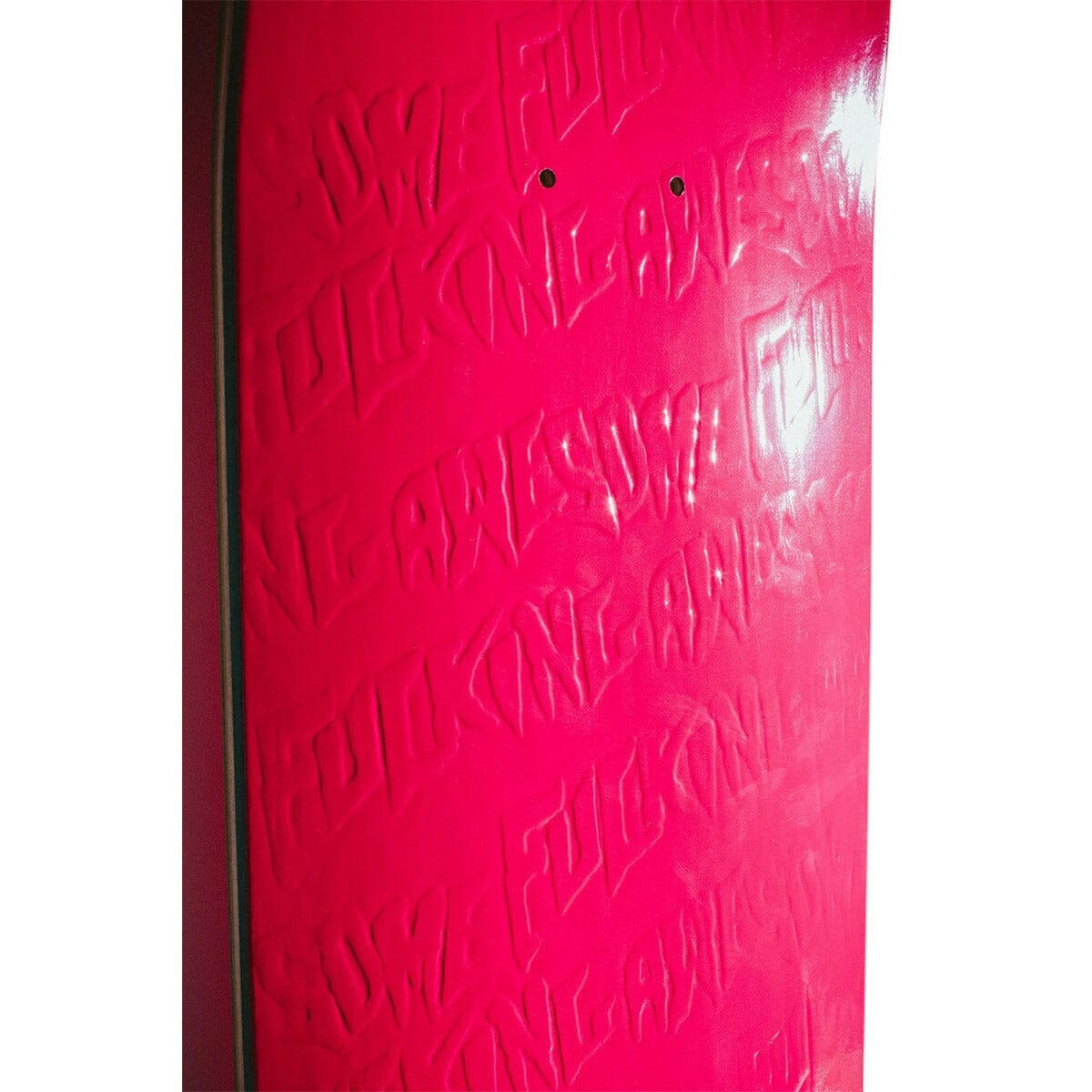 Fucking Awesome - Pink Stamp 8.0 Skateboard Deck.
