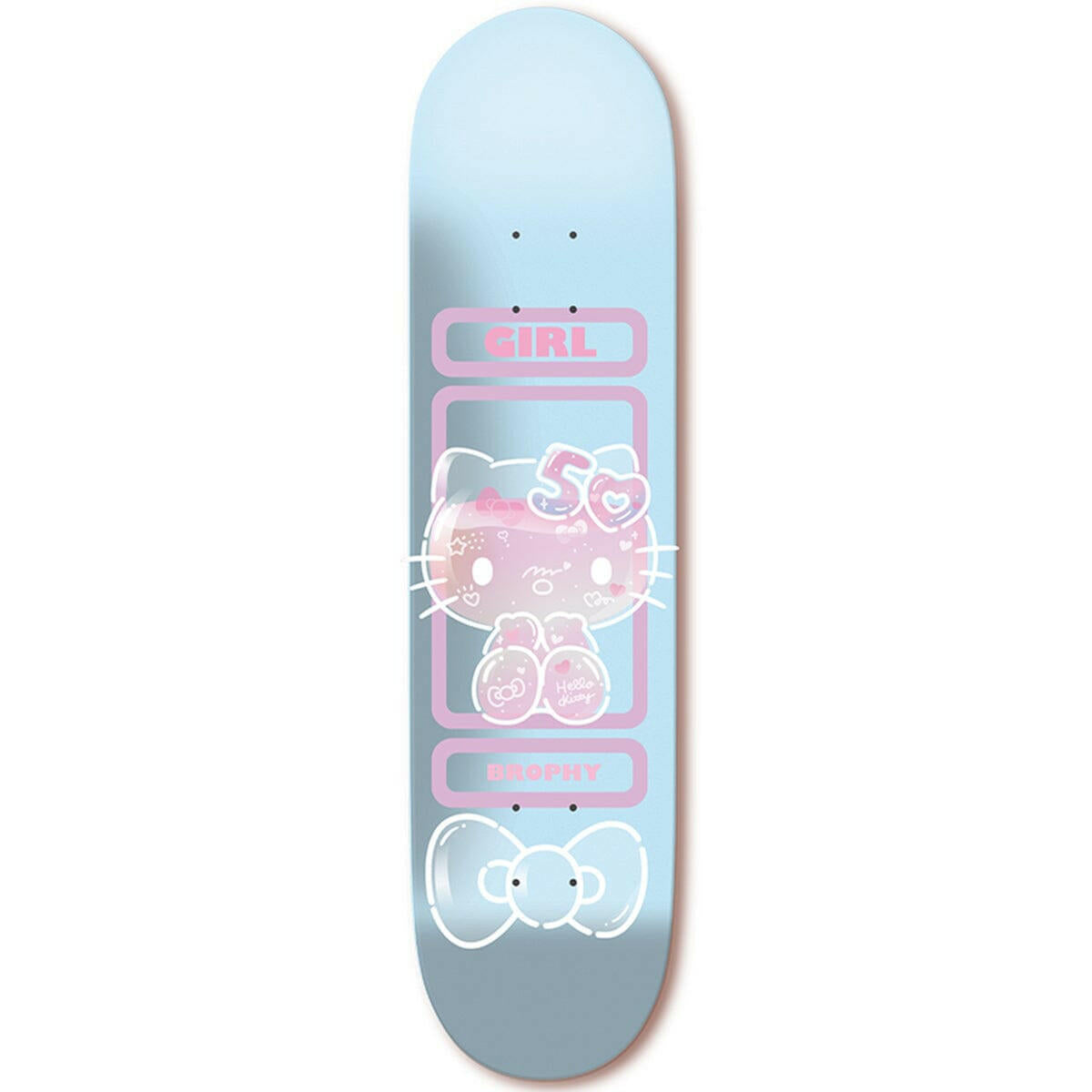 Girl - Andrew Brophy Hello Kitty 50th 8.25 Skateboard Deck.