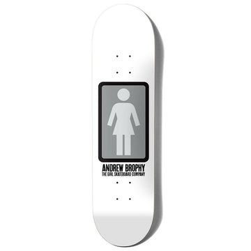 Girl - Andrew Brophy OG Black White 8.56 Skateboard Deck.