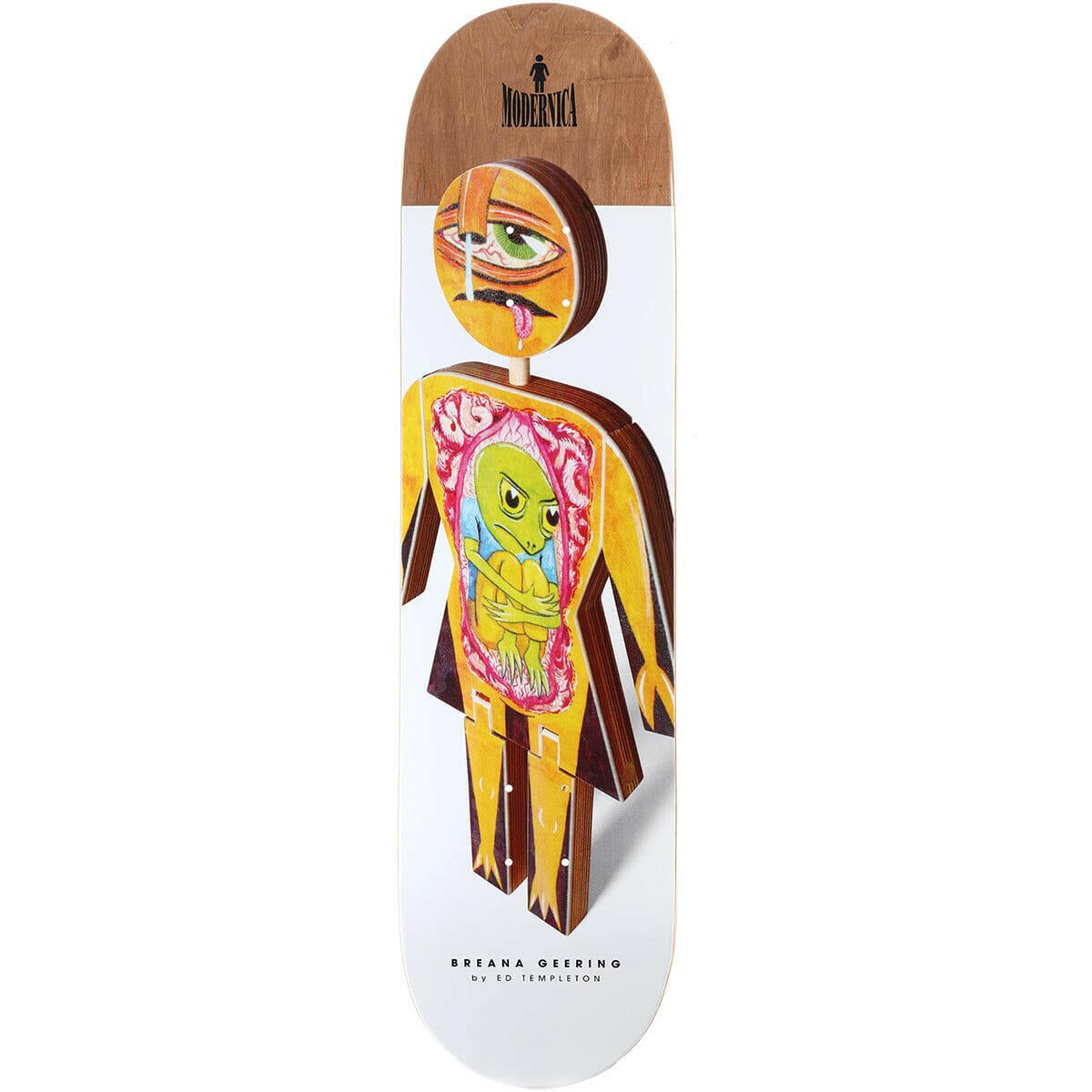 Girl - Breana Geering Modernica 8.0 Skateboard Deck.
