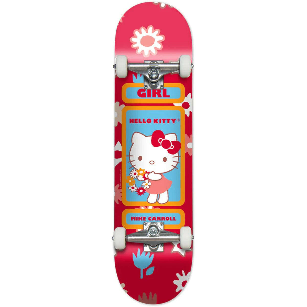 Girl Mike Carroll Hello Kitty 7.75 Complete Skateboard.