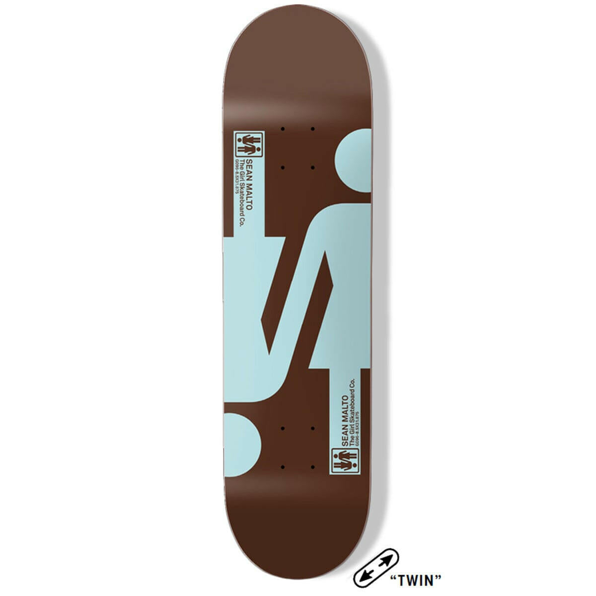 Girl - Sean Malto Double OG 8.5 Skateboard Deck.
