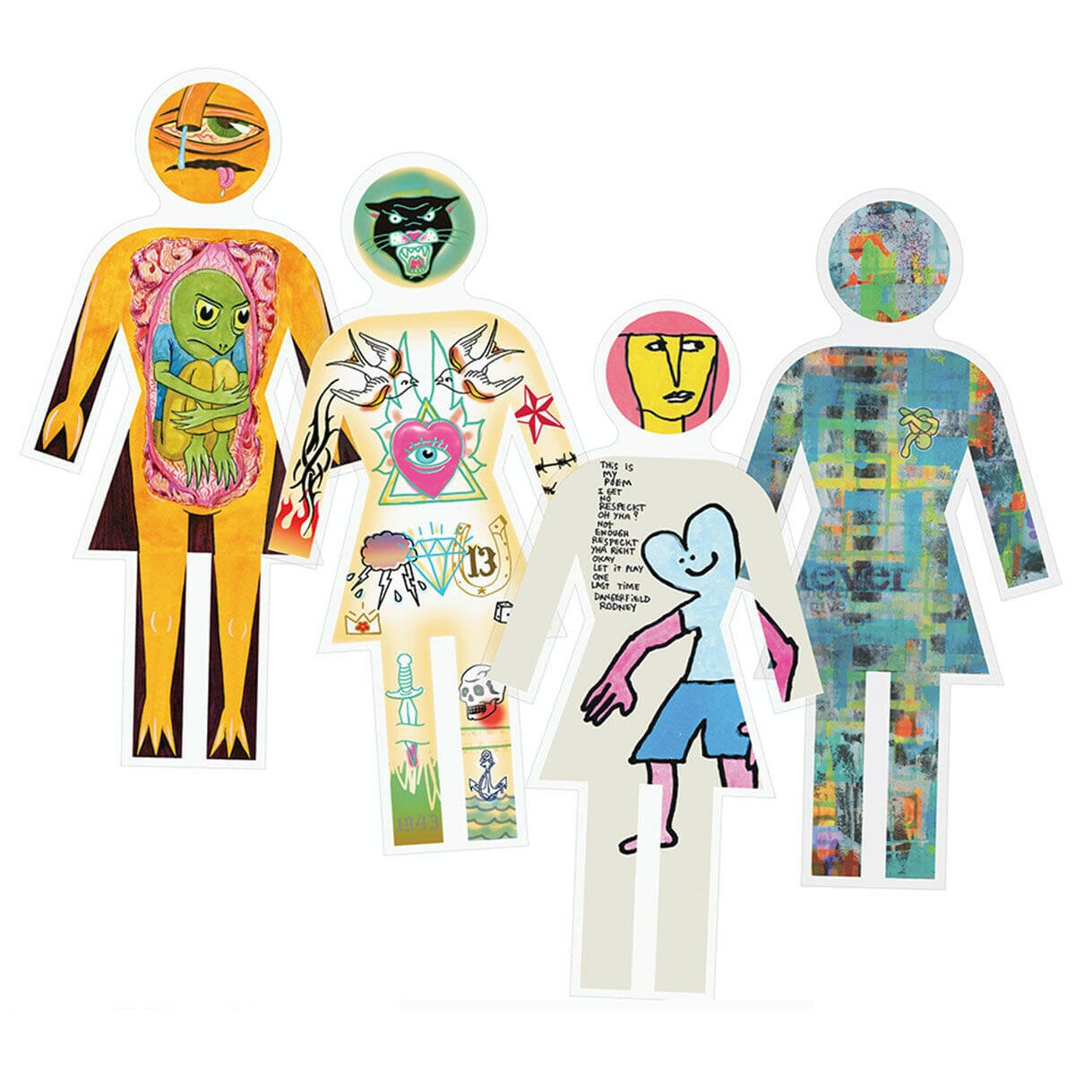 Girl - Modernica 4.5" Sticker.