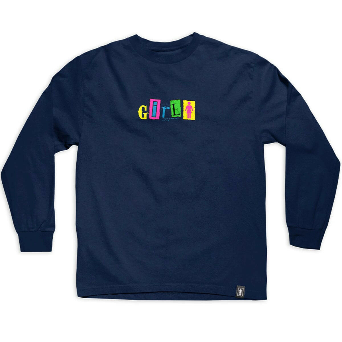 Girl - Out To Lunch L/S Tee Navy.