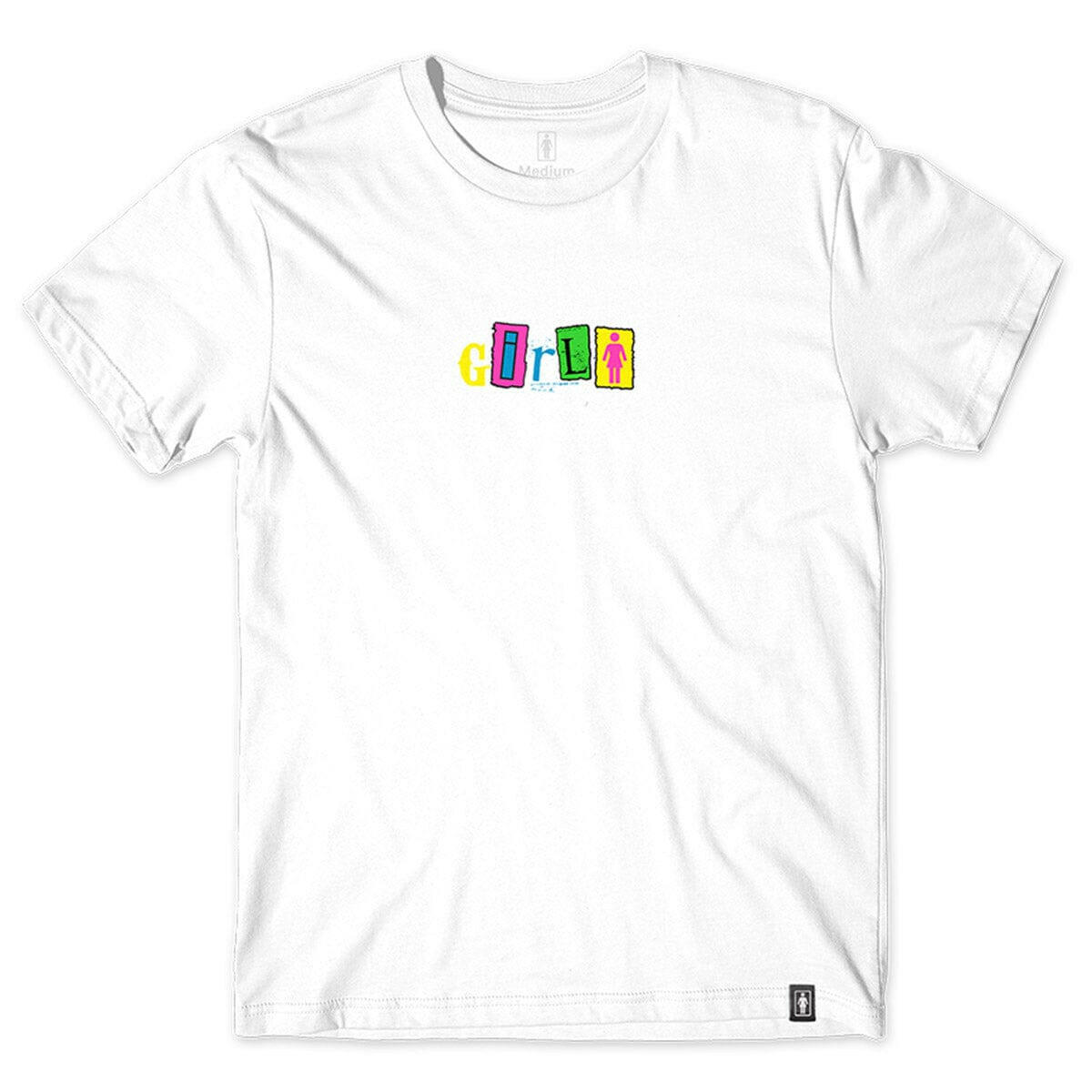 Girl - Out To Lunch Tee White.
