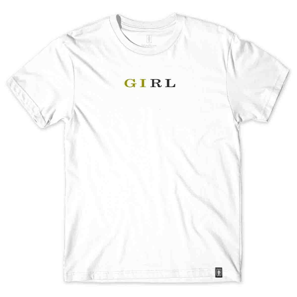 Girl - Serif Tee White.
