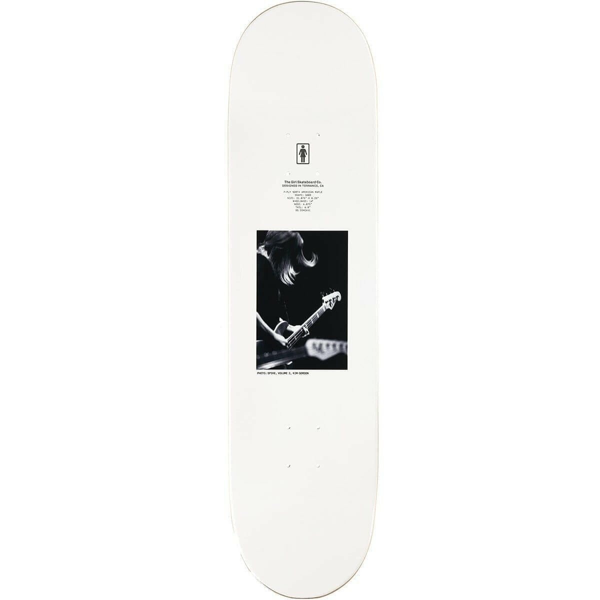 Girl - Spike Jonze Kim Gordon 8.25 Skateboard Deck.