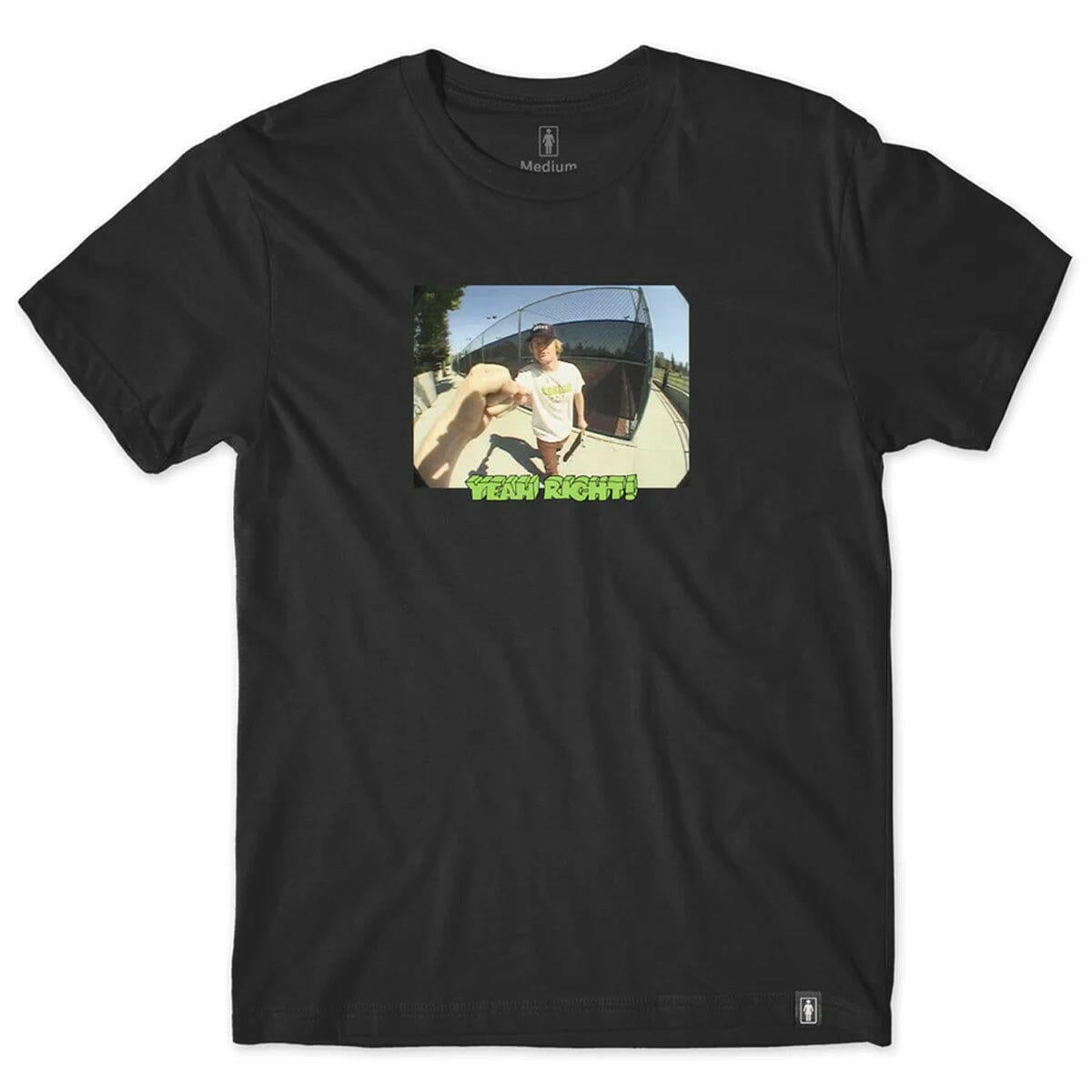Girl - Yeah Right Owen Photo Tee Black.