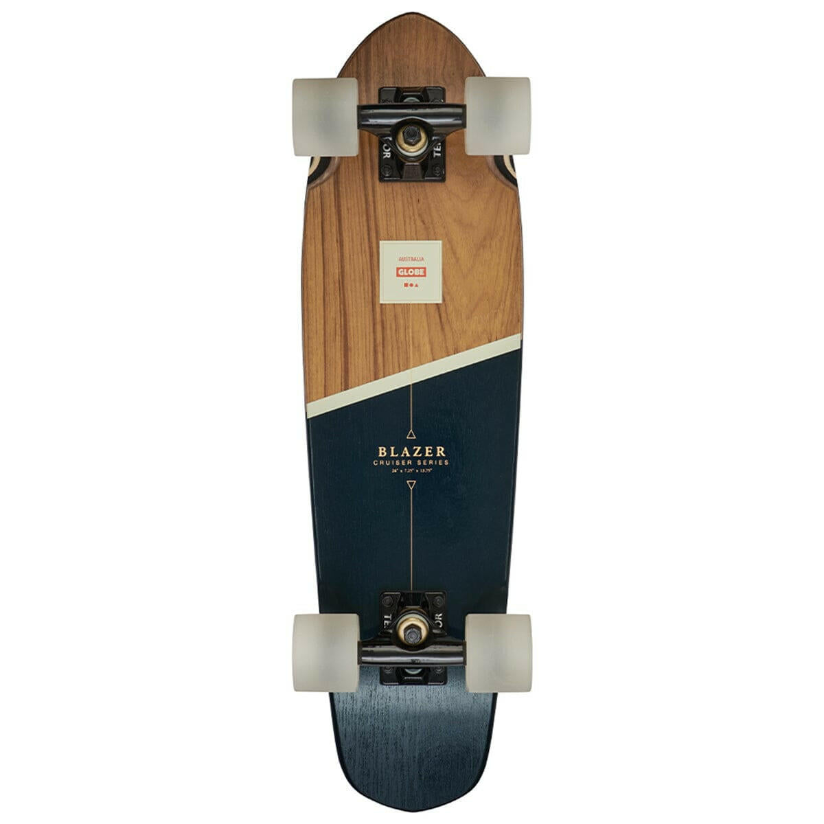 Globe - Blazer Teak/Black Cruiser 7.25 Complete Skateboard.