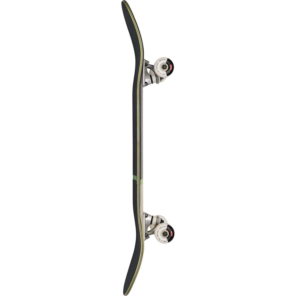 Globe G1 Posi-Dip Black/Green 8.25 Complete Skateboard Side
