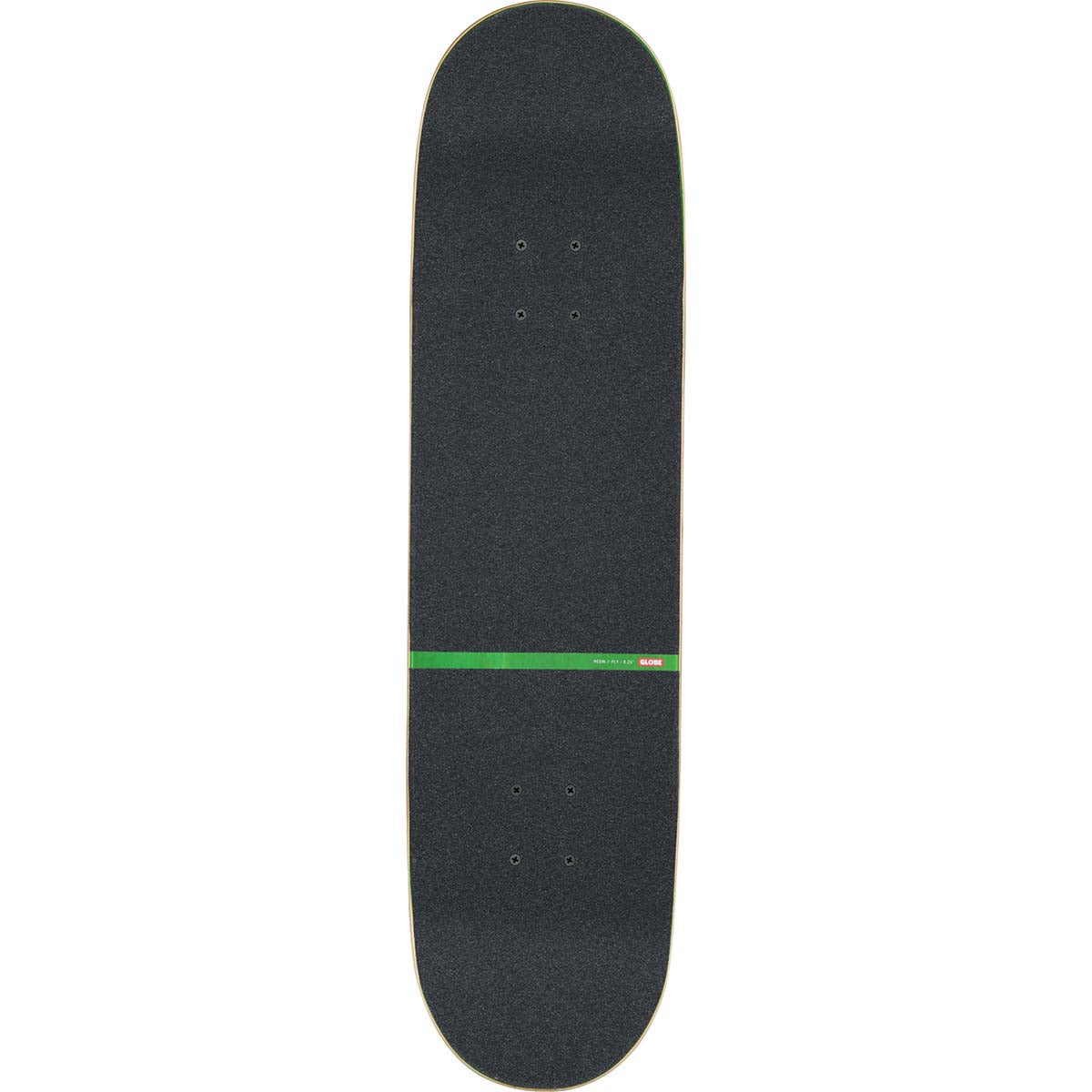 Globe G1 Posi-Dip Black/Green 8.25 Complete Skateboard Top