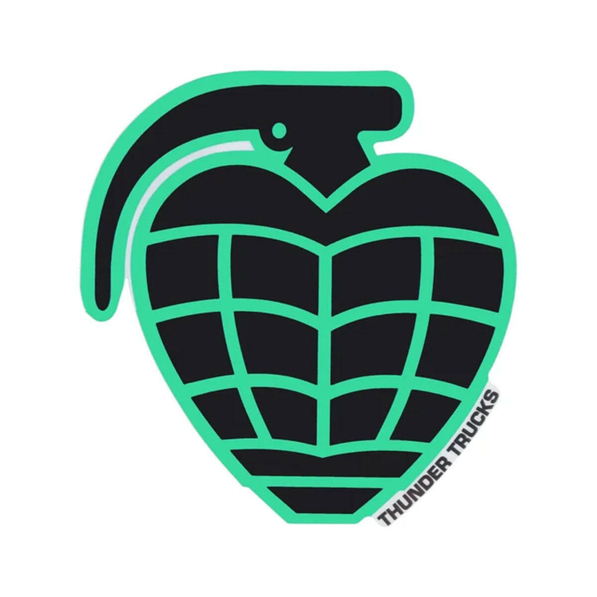 Thunder - Grenade Die Cut 4" Sticker.