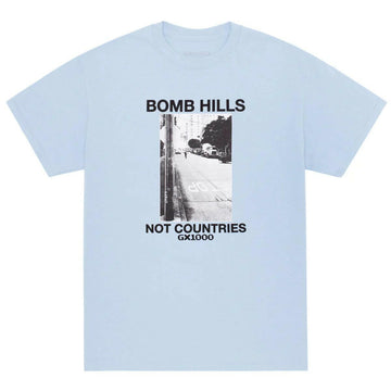 GX1000 - Bomb Hills Not Countries Tee Powder Blue.