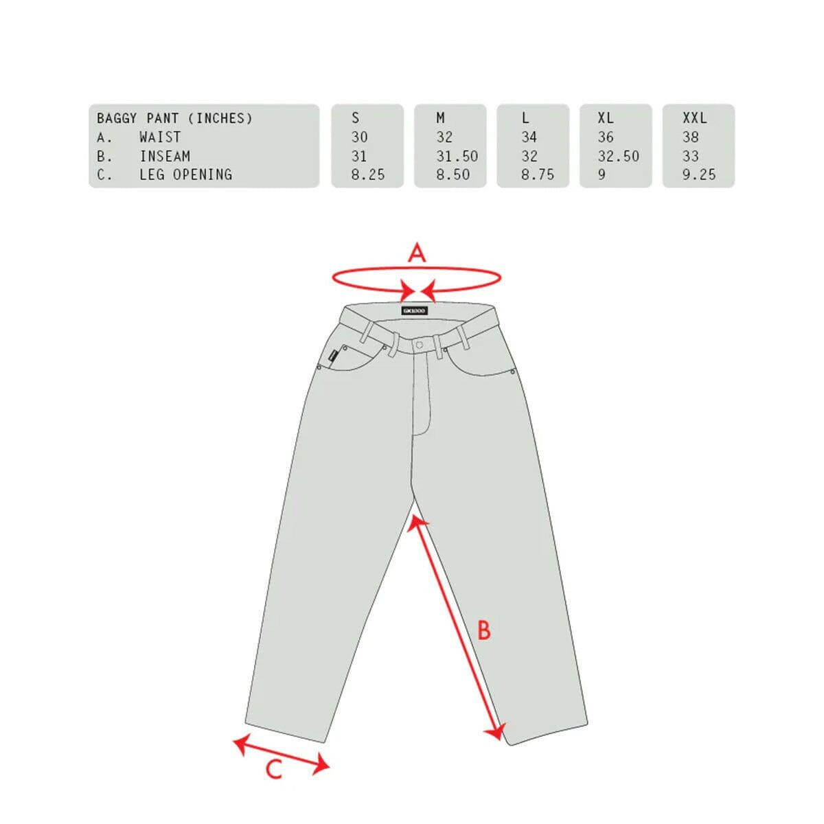 GX1000 - Baggy Denim Pants Black.