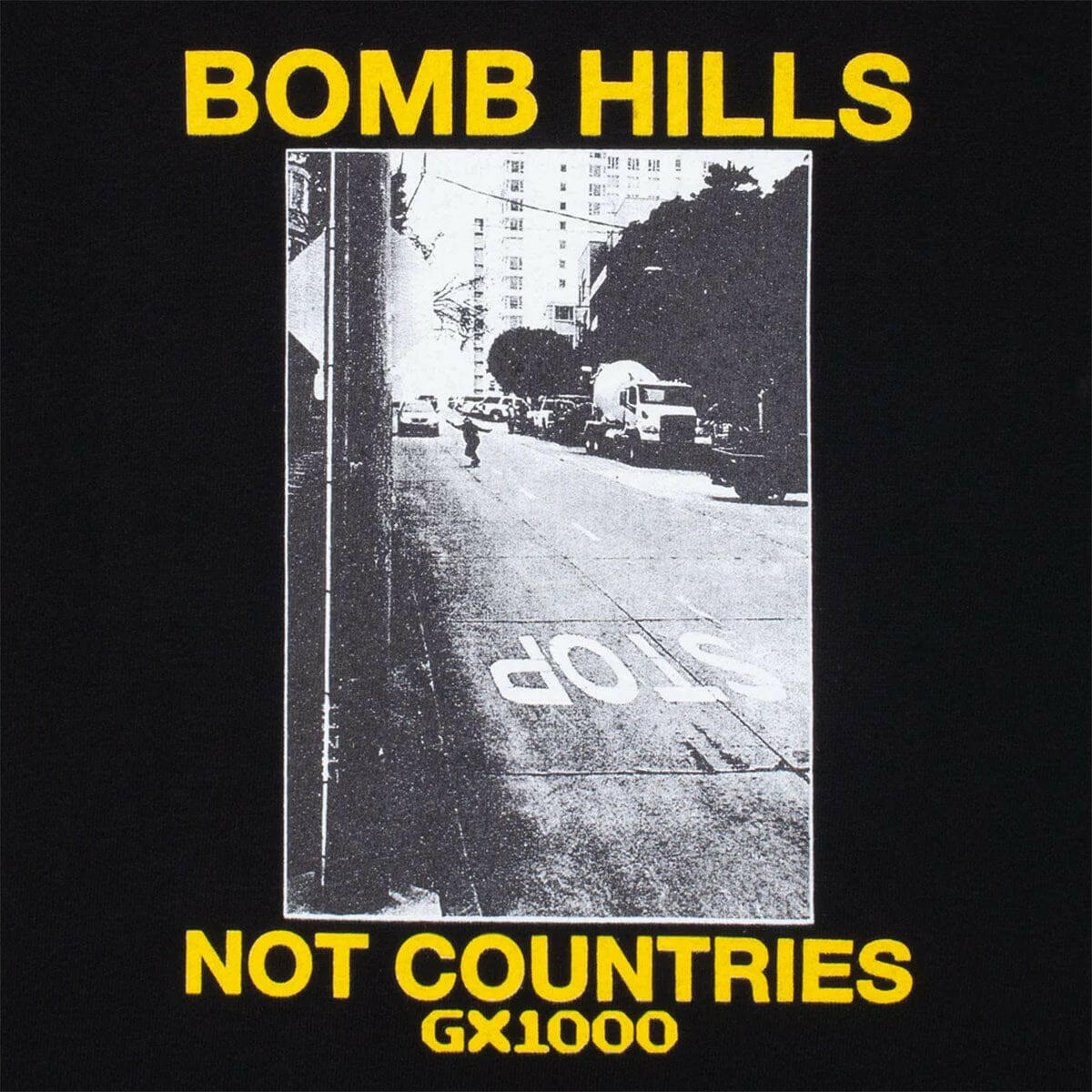 GX1000 - Bomb Hills Not Countries Hoodie Black.
