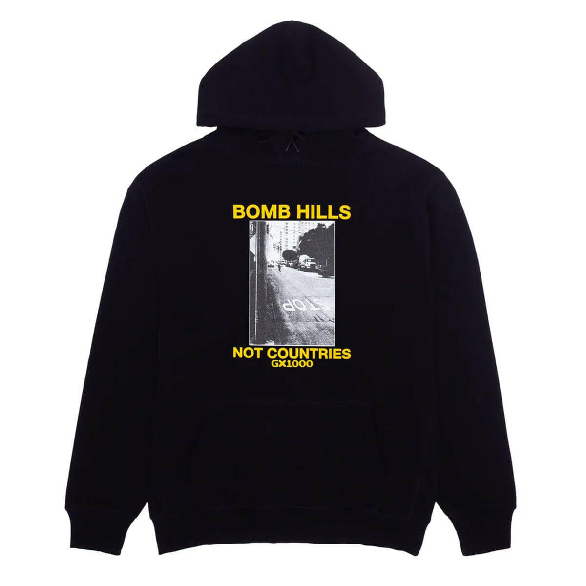 GX1000 - Bomb Hills Not Countries Hoodie Black.