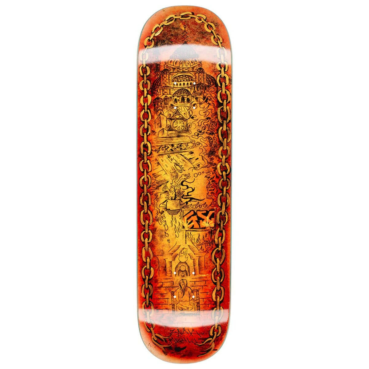 GX1000 - Zack Krull Embers 8.25 Skateboard Deck.