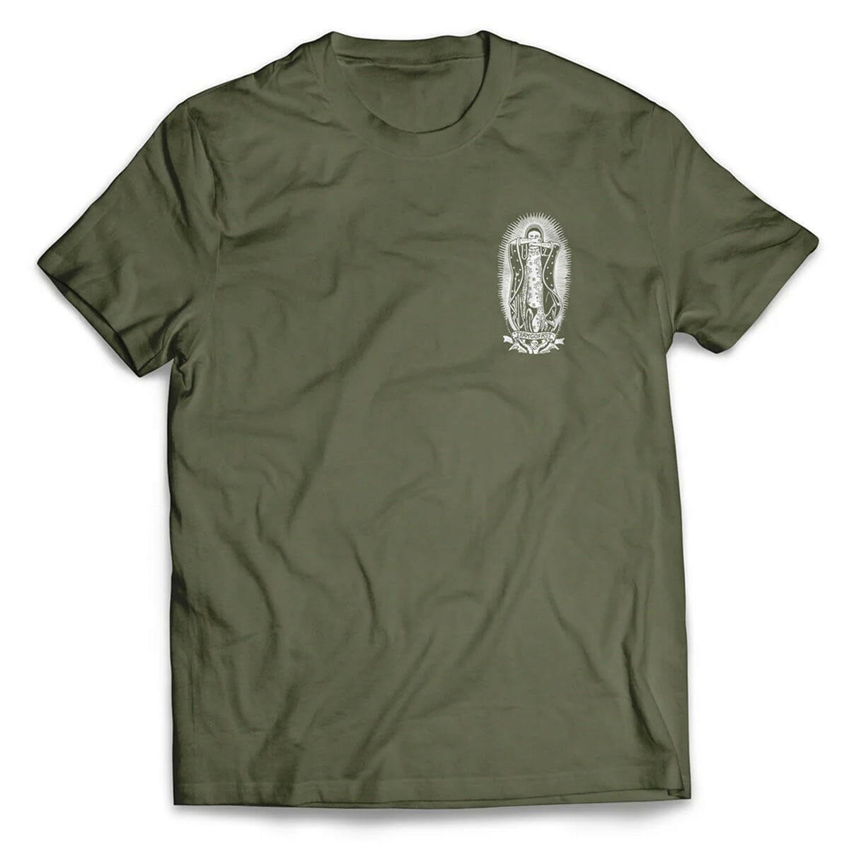 Hard Luck - Lady G Bandera Tee Military Green.