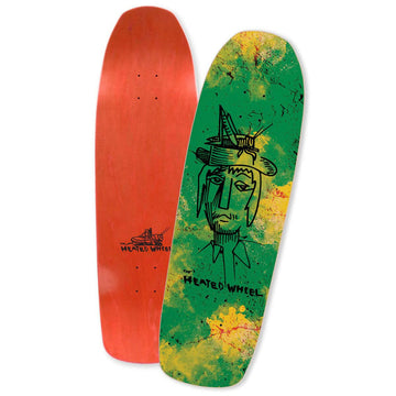 The Heated Wheel - Grasshopper Guy 9.5 Skateboard Deck.