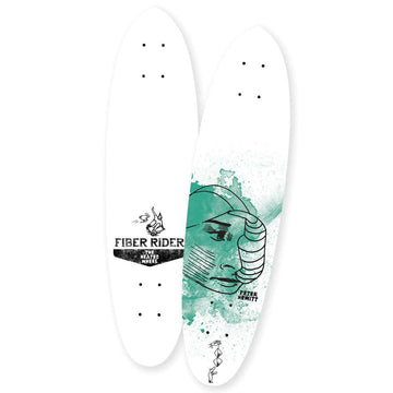 The Heated Wheel - Peter Hewitt Fiber Rider Polarizer 6.0 Skateboard Deck.