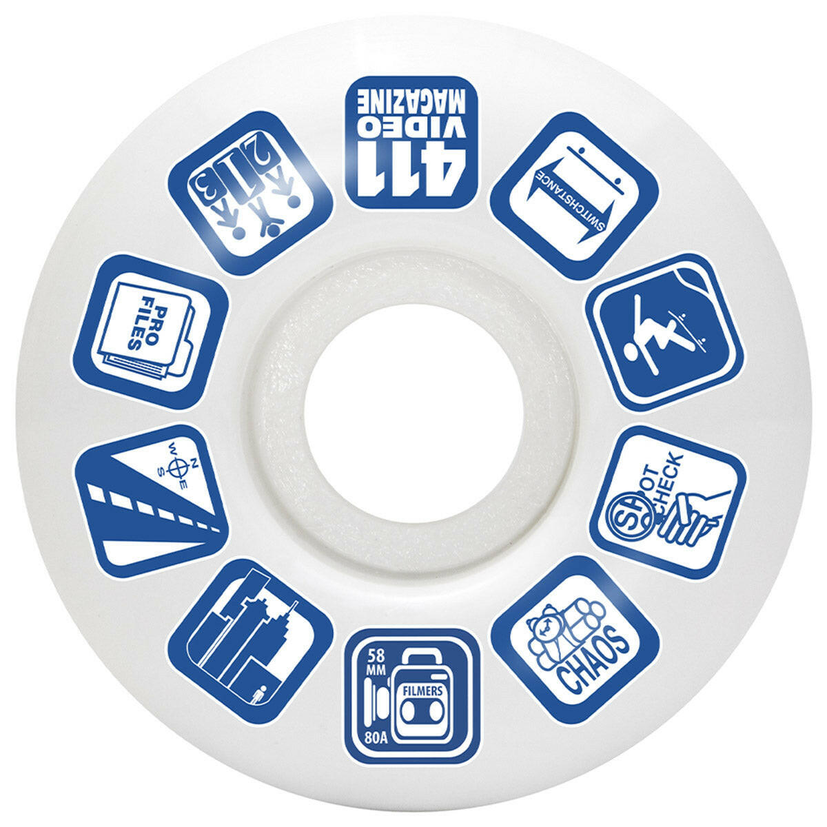 411VM - Icons Filmer 58MM 80A Skateboard Wheels.